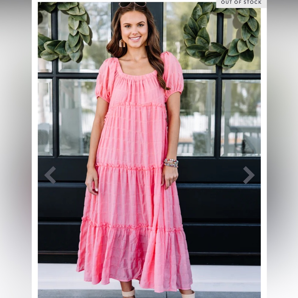 &Merci Midi Dress, Pink, Large